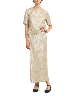 Marlowe Limited Sequined Maxi Skirt 