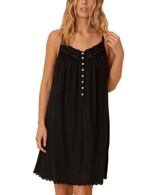 Cotton Lace Trim Chemise