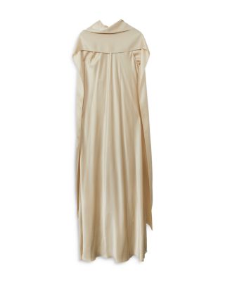 【海外限定】REISSドレス☆Fae Petite Satin Cape Maxi Dress in REISS Fae Petite Satin Cape Maxi Dress in Green | endource