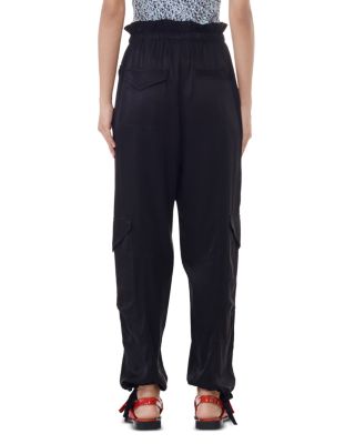 Washed Satin Pocket Pants