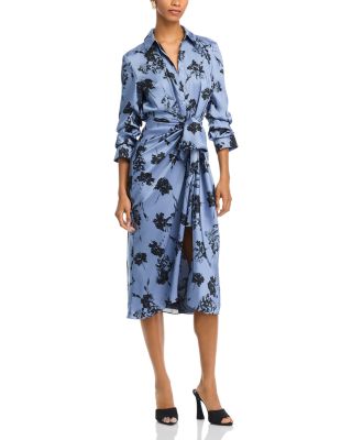 Cinq à Sept - Jacey Tie Front Shirt Dress