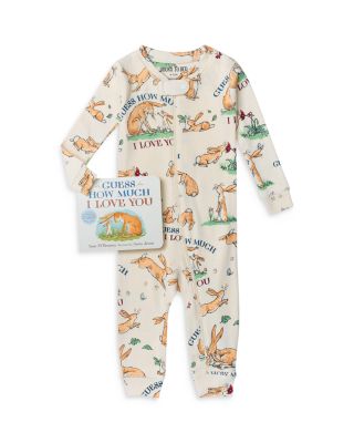 HATLEY UNISEX GUESS HOW MUCH I LOVE YOU BABY COVERALL WITH BOOK - BABY