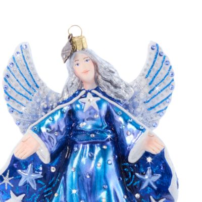 Night Angel Glass Ornament