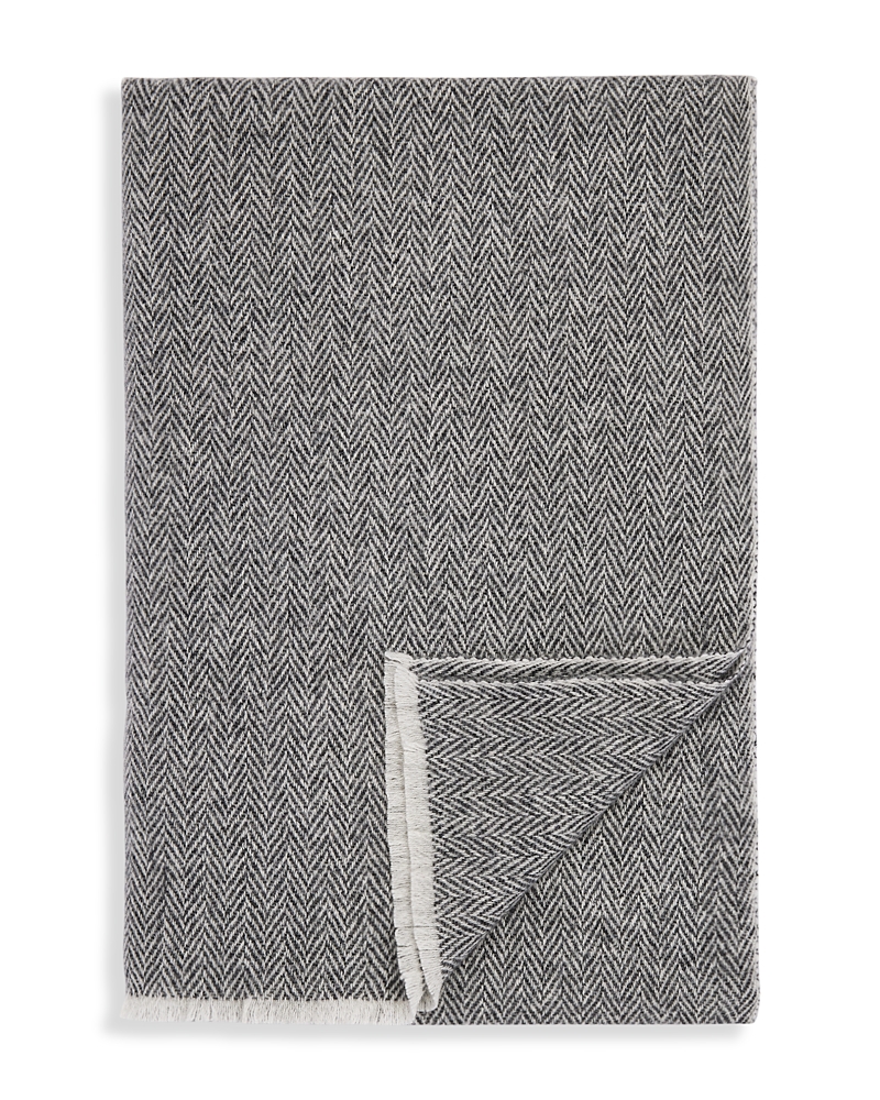 Vince Herringbone Cashmere Scarf
