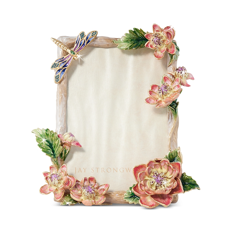 Jay Strongwater Dahlia Frame, 5" X 7" In Pink