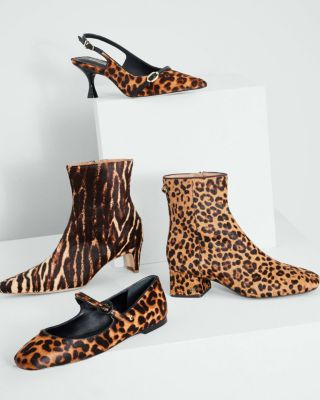 Women's Blair Animal Print Calf Hair Ballet Flats