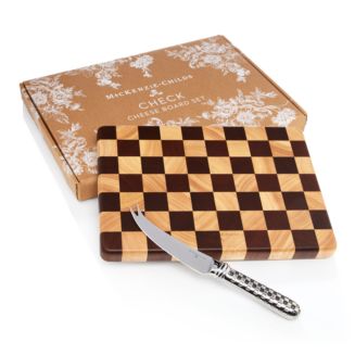 Mackenzie-Childs Check 2-Piece Cheese Board Set | Bloomingdale's