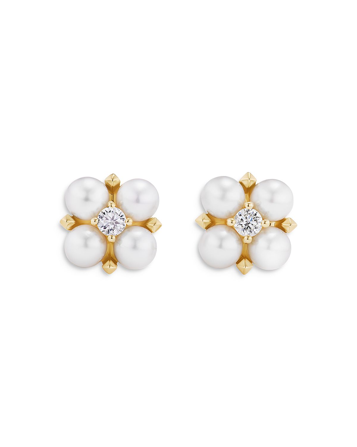 David Yurman Petite Modern Renaissance Pearl Stud Earrings