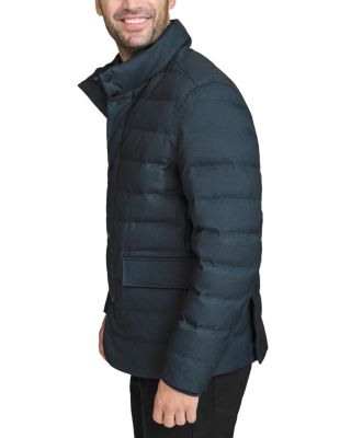 Puffer Coat with Removable Bib