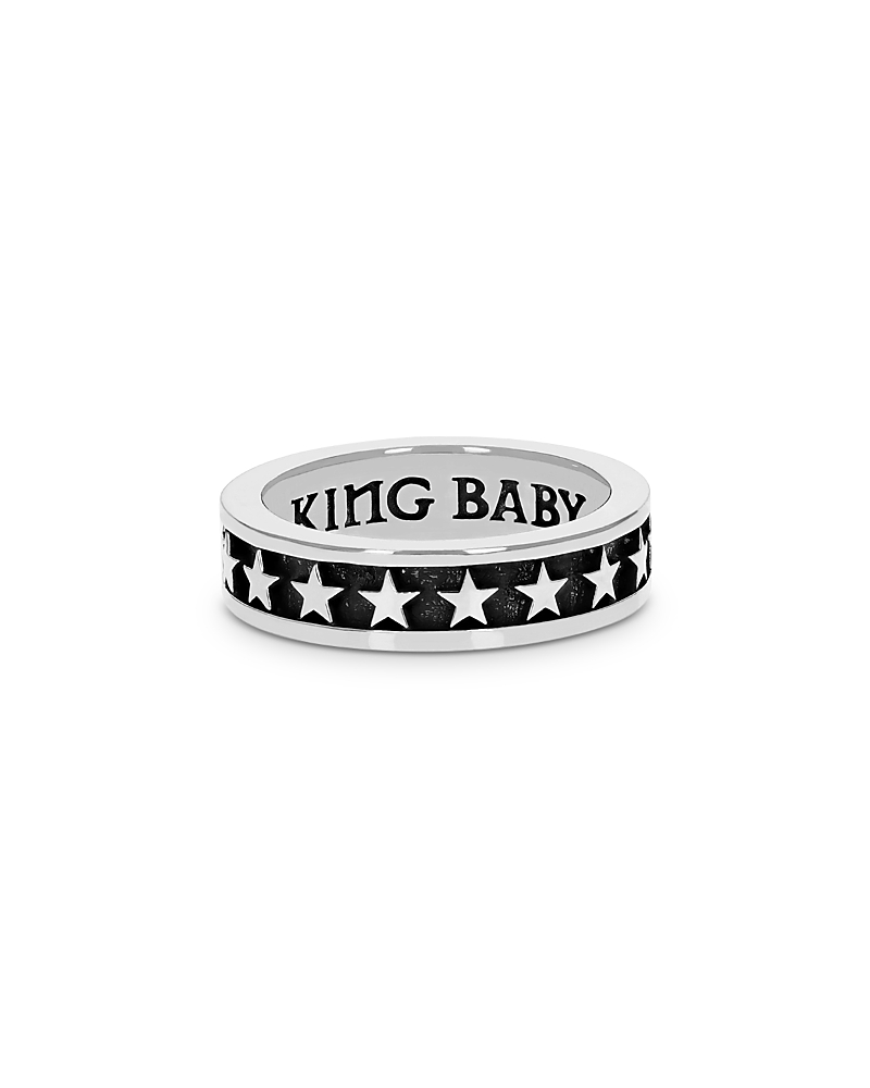 King Baby Studio Stackable Star Ring In Silver