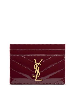 【Saint Laurent】 Cassandre matelasseレザーカード case SAINT LAURENT Cassandre Matelasse Card Case in Patent