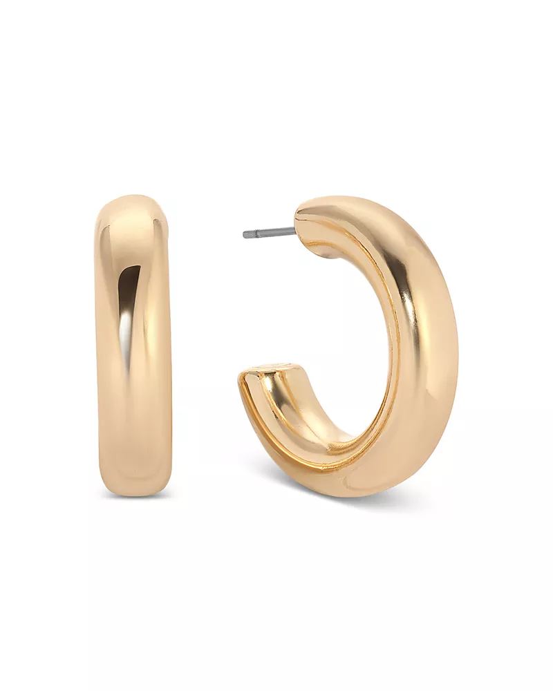 Ettika Small Thick Classic Hoop Earrings