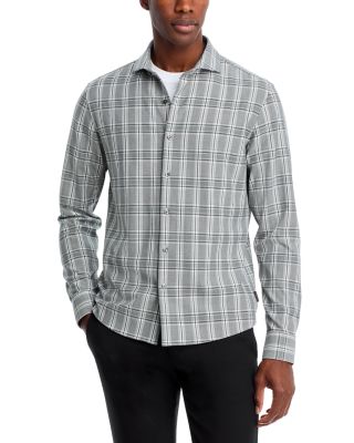 Michael Kors - Printed Long Sleeve Button Front Shirt