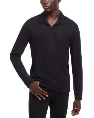 John Varvatos - Morris Textured Long Sleeve Polo Shirt