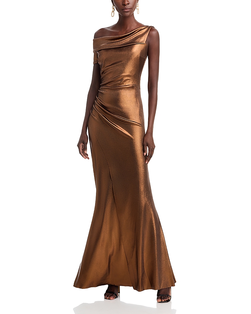 Chiara Boni La Petite Robe Koppany Splendid Gown In Bronze