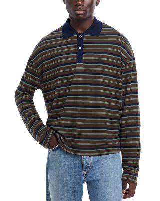 AMI - Boxy Striped Polo Shirt