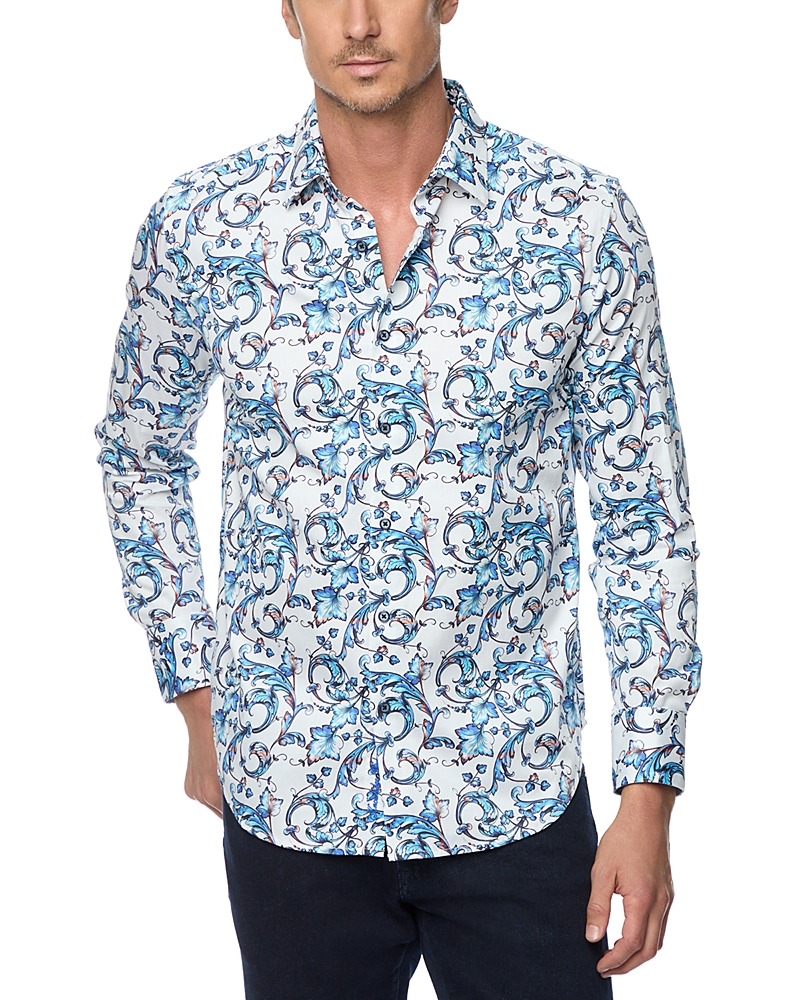 Robert Graham Men's Acosta Paisley-print Dress Shirt In Blue