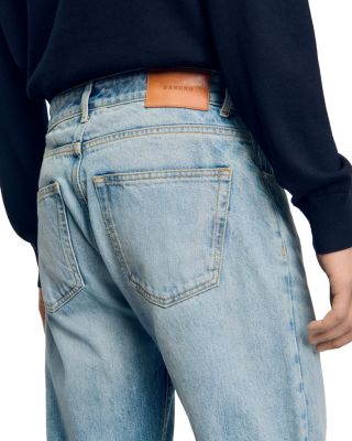 Stonewashed Jeans in Light Blue