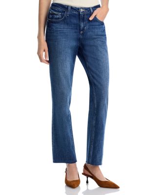 L'AGENCE - Milana Mid Rise Straight Jeans in Arco