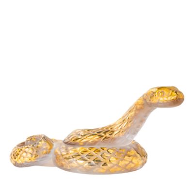 Gold Stamped Snake Figure