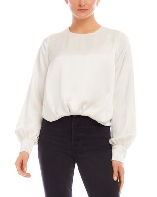 Fifteen Twenty - Blouson Satin Top