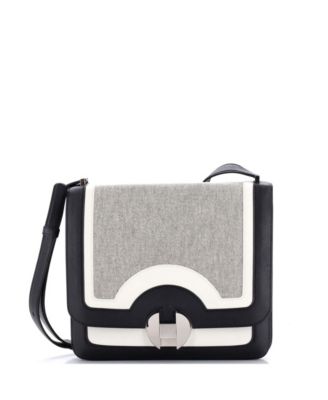 Pre-Owned HERMÈS - 26 2002 Shoulder Bag Toile and Swift