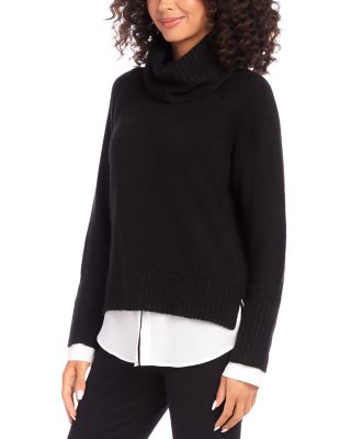 Layered Turtleneck Sweater