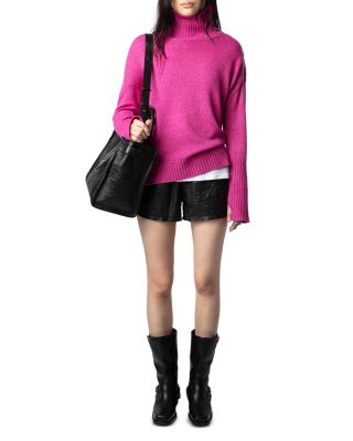Alma Cashmere Wool Button Shoulder Sweater