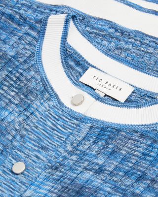 Addlinn Tipped Rib Knit Cardigan