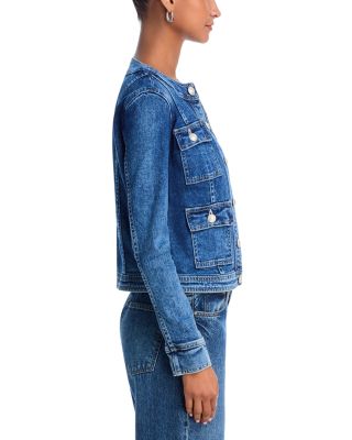 Yari Collarless Denim Jacket