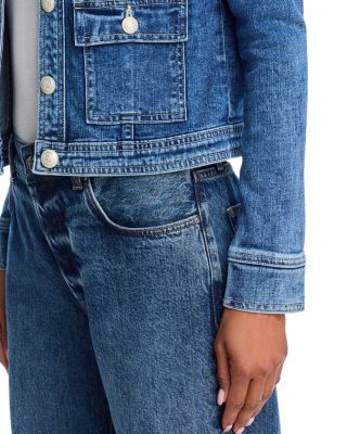 Yari Collarless Denim Jacket