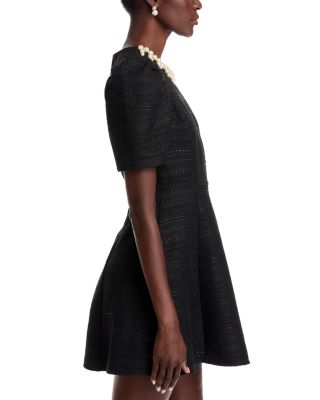 Faux Pearl Tweed Mini Dress - Exclusive