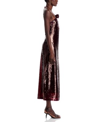 Stacey Sequined Halter Dress