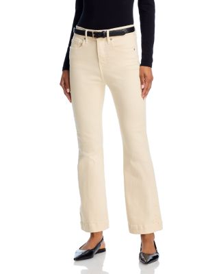 Veronica Beard - Carson High Rise Ankle Flare Jeans in Ecru