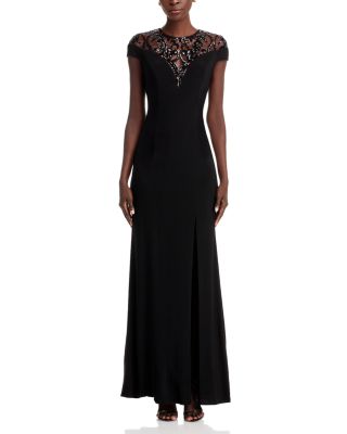Embellished Illusion-Yoke Gown