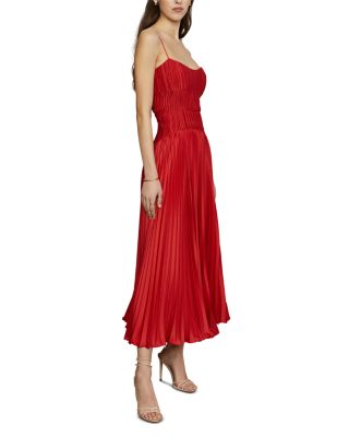 Cherry Drop Waist Midi Dress