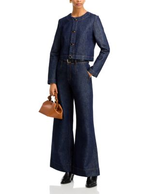 Derek Lam 10 Crosby - Mille High Rise Wide Leg Jeans in Charme