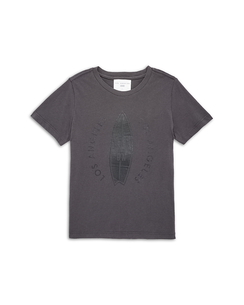 Sol Angeles Boys' Wax Crew Graphic Tee - Little Kid, Big Kid In V Black