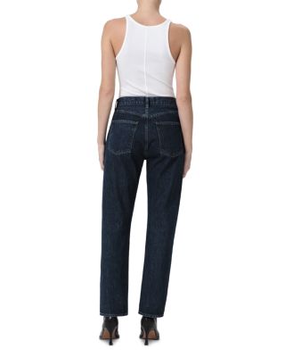 90&#39;s Pinch Waist High Rise Straight Jeans in Pendulum