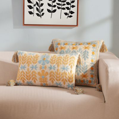 Stockholm Nights Embroidered Decorative Pillow, 20&amp;quot; x 20&amp;quot;