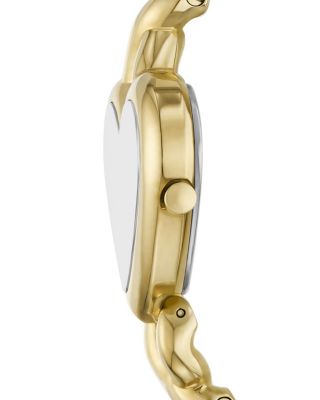 Monroe Twist Gold Tone Stainless Steel Bracelet Watch, 30mm