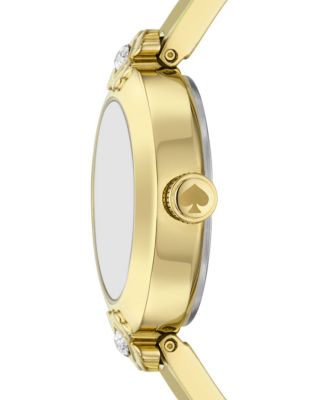 Monroe Gold Tone Stainless Steel Bracelet Watch, 24mm