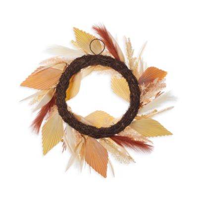 Pampas and Palm 24" Wreath