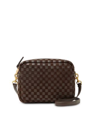 Clare V. Midi Sac - Nappa & Suede Woven Checker