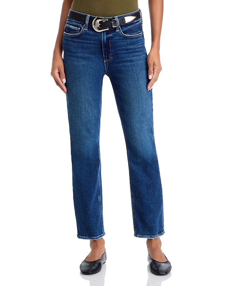 Paige Cindy Straight Leg Raw Edge Jeans