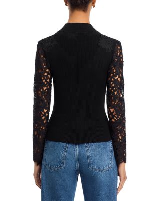 Marcelena Lace Sleeve Sweater