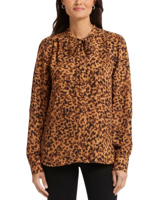 NYDJ - Printed Tie Neck Blouse