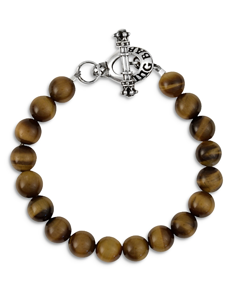 King Baby Studio Brown Tiger Eye Bead Bracelet