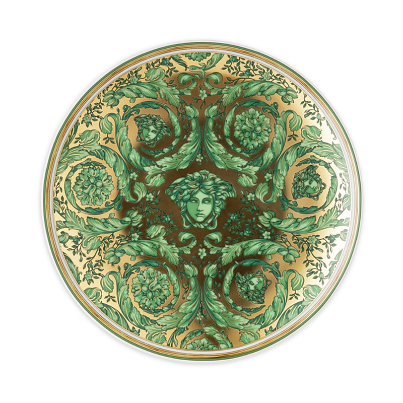Versace X Rosenthal Medusa Garland Plate (17cm) In Green