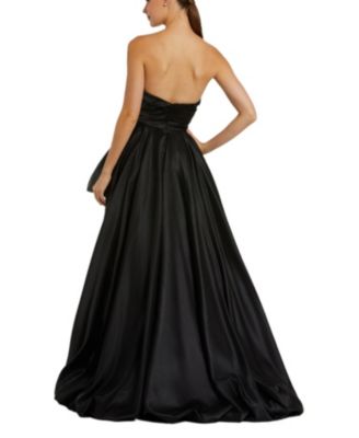 Strapless Ruched Gown